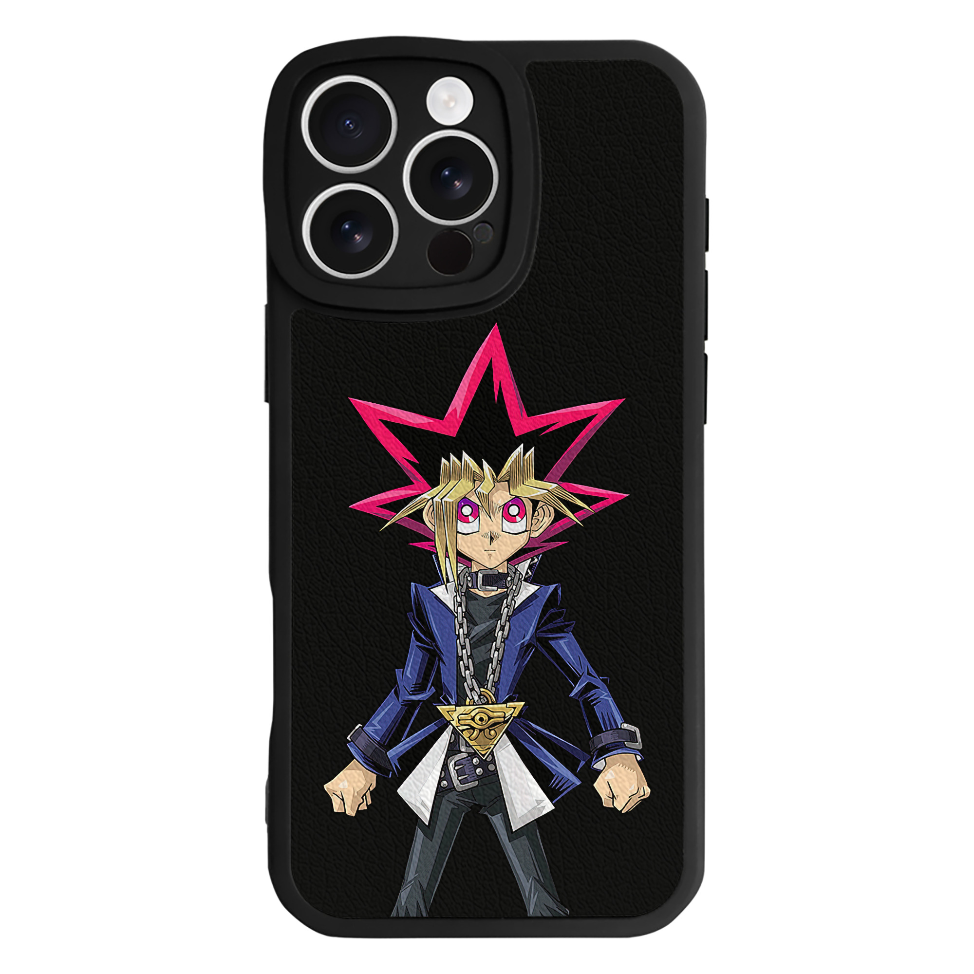 遊☆戯☆王 Yu-Gi-Oh! 【iPhone 16シリーズ対応】シリコンスマホケース（レザー調） 材質：シリコン